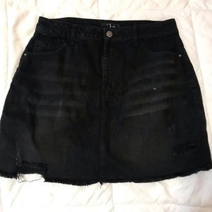 Black jean skirt brand new